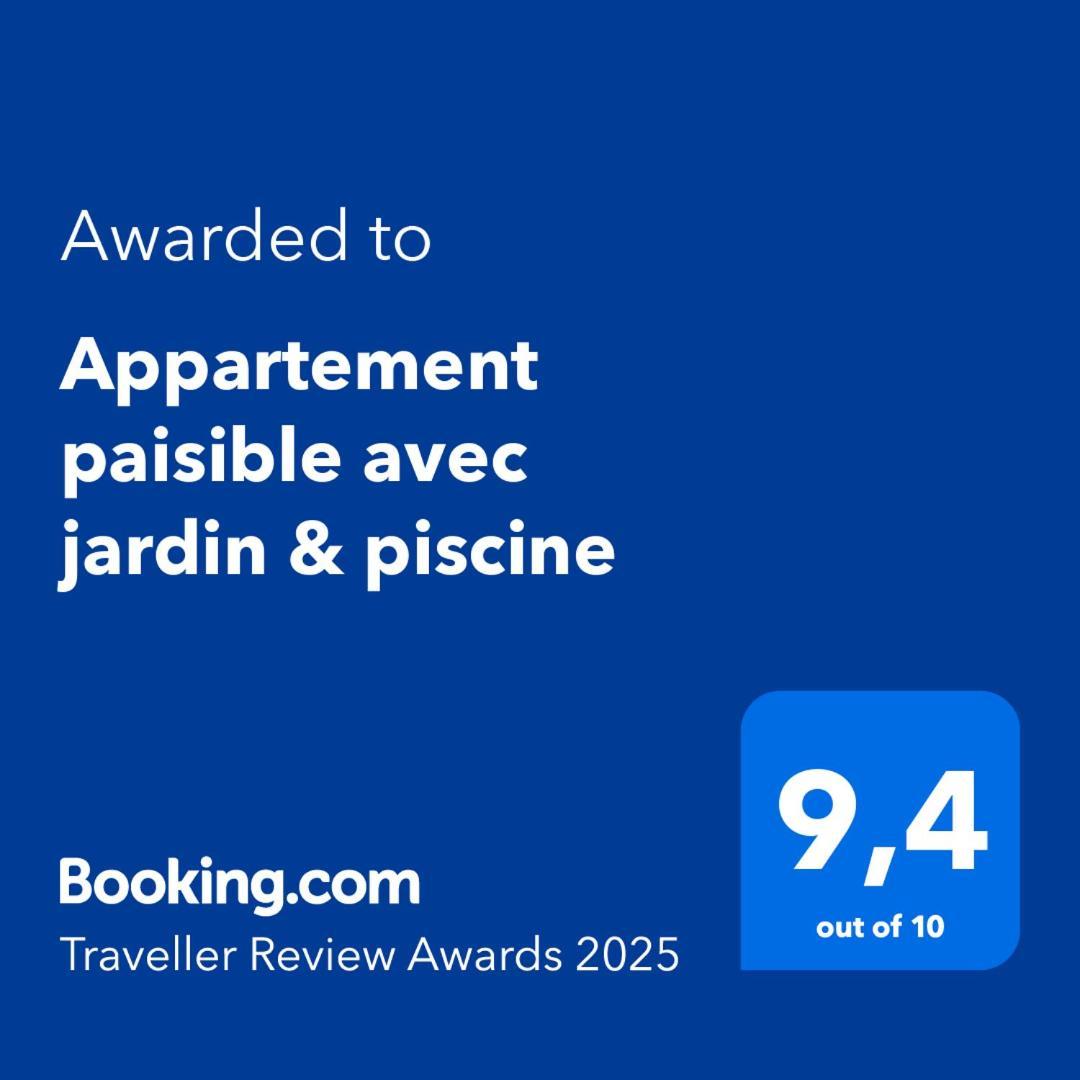 Appartement Paisible Avec Jardin & Piscine Albion Esterno foto
